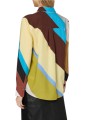 Chemise swirl large jaune camel lyocell Paul Smith Femme W1R 335B W11332 92 boutique Strasbourg vêtement mode shop back
