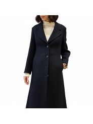 Manteau navy 4 boutons pinces drap de laine Paul Smith Femme W1R 376C W11306 49 boutique Strasbourg vêtement mode shop store z