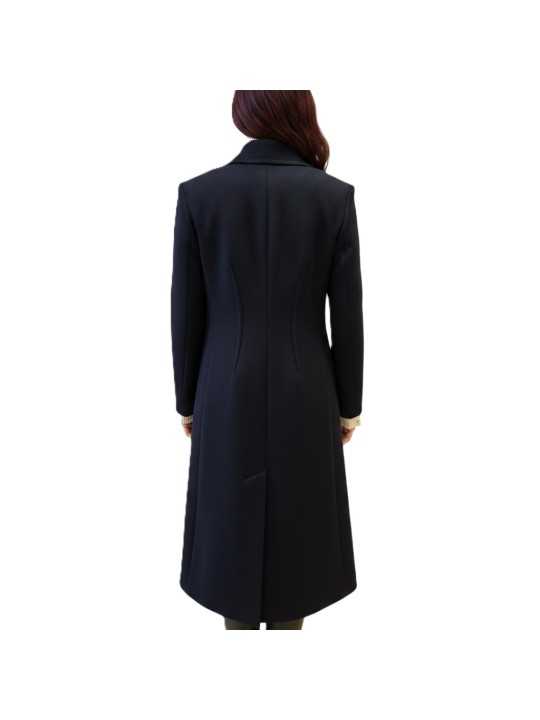 Manteau navy 4 boutons pinces drap de laine Paul Smith Femme W1R 376C W11306 49 boutique Strasbourg vêtement mode shop store b