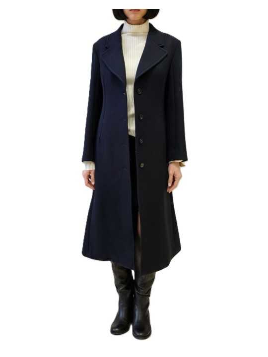 Manteau navy 4 boutons pinces drap de laine Paul Smith Femme W1R 376C W11306 49 boutique Strasbourg vêtement mode shop store