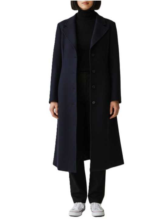Manteau navy 4 boutons pinces drap de laine Paul Smith Femme W1R 376C W11306 49 boutique Strasbourg vêtement mode shop store n