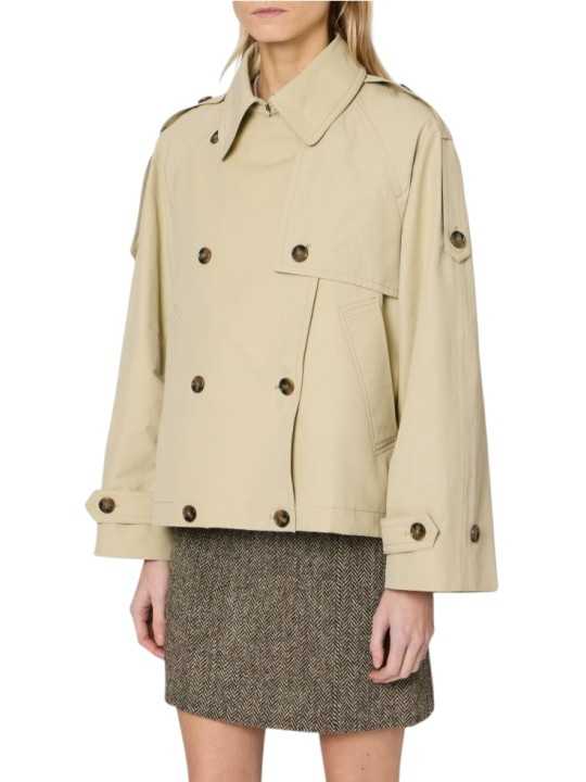 TRENCH COURT SABLE LIEN BAS DOUBLE LAINE TARTAN W1R 379C W11255 60 PAUL SMITH FEMME profil