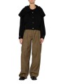 BLOUSON COURT BORD MAILLE COL CAPUCHE NOIR W1R 469J W00110 79 PAUL SMITH FEMME look
