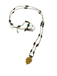 COLLIER GOLDIE CHARM NEW 18CT GOLN MULTI SHARING Jewerly Strasbourg focus 1