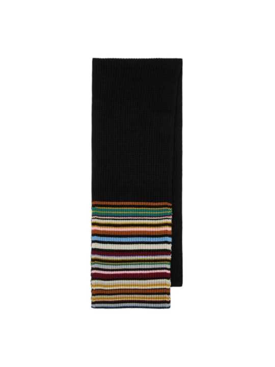 Echarpe bayadère laine 30 x170 cm Paul Smith Femme W1A 251F T812 92 boutique Strasbourg accessoire mode shop france store front