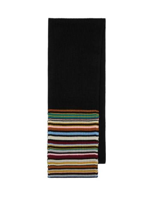 Echarpe bayadère laine 30 x170 cm Paul Smith Femme W1A 251F T812 92 boutique Strasbourg accessoire mode shop france store dvt