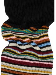 Echarpe bayadère laine 30 x170 cm Paul Smith Femme W1A 251F T812 92 boutique Strasbourg accessoire mode shop france store zoom