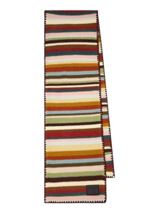 Echarpe baya large camel surpiqué côté Paul Smith Femme W1A 251GN W324 92 boutique Strasbourg accessoire mode shop front