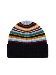 Bonnet bayadère laine Paul Smith Femme homme W1A 480F T812 92 boutique Strasbourg accessoire mode shop dvt