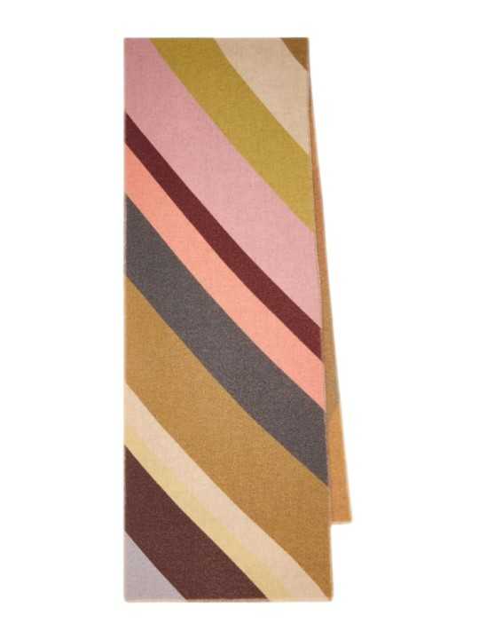 Echarpe swirl rose choco laine cachemire 35x185cm Paul Smith Femme W1A 250P W248 90 boutique Strasbourg mode accessoire shop a