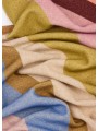 Echarpe swirl rose choco laine cachemire 35x185cm Paul Smith Femme W1A 250P W248 90 boutique Strasbourg mode accessoire shop p