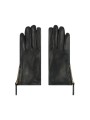 Gants cuir noir zip côté Paul Smith Femme W1A 430GL W226 79 boutique Strasbourg France accessoire shop mode back
