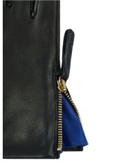 Gants cuir noir zip côté Paul Smith Femme W1A 430GL W226 79 boutique Strasbourg France accessoire shop mode détail