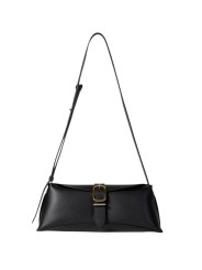 Sac baguette cuir noir Paul Smith femme W1A 8357 WSTRUC 69 boutique accessoire mode shop Strasbourg bag front