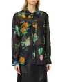 Chemise noir voile coton soie fleurs multi Paul Smith Femme W1R 404B W11322 79 boutique Strasbourg mode vêtement shop front