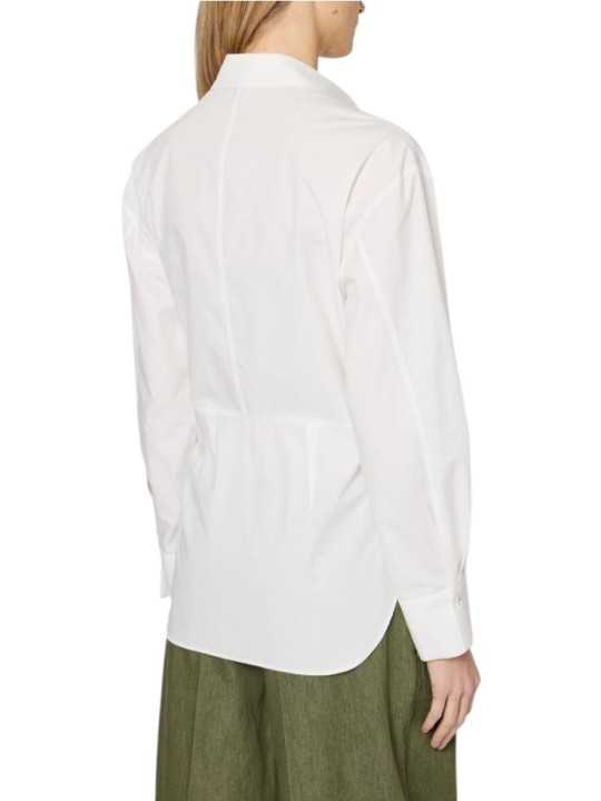 Chemise blanche noeud taille coton Paul Smith Femme W1R 411B W30589 02 boutique Strasbourg France mode vêtement shop shirt back