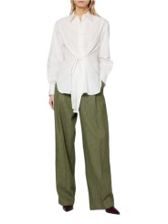 Chemise blanche noeud taille coton Paul Smith Femme W1R 411B W30589 02 boutique Strasbourg France mode vêtement shop shirt look