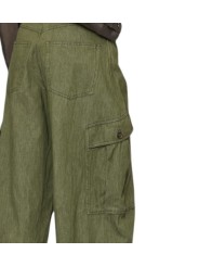 Pantalon ballon cargo kaki coton Paul Smith Femme W1R 412T W11307 36 boutique Strasbourg vêtement mode shop store détail