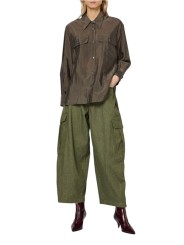 Pantalon ballon cargo kaki coton Paul Smith Femme W1R 412T W11307 36 boutique Strasbourg vêtement mode shop store look