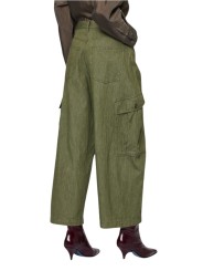 Pantalon ballon cargo kaki coton Paul Smith Femme W1R 412T W11307 36 boutique Strasbourg vêtement mode shop store dos