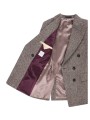 VESTE HARRIS TWEED CHEVRON BRUN ECRU CROISEE 1 BOUTON W1R 449JA W03205 61 PAUL SMITH doublure
