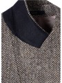 VESTE HARRIS TWEED CHEVRON BRUN ECRU CROISEE 1 BOUTON W1R 449JA W03205 61 PAUL SMITH détail