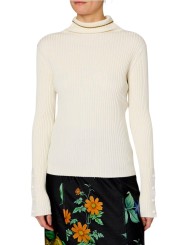 PULL COTELE COL ROULE ECRU POIGNETS BOUTONS BORDS BRONZE W1R 927N W11334 02 PAUL SMITH face