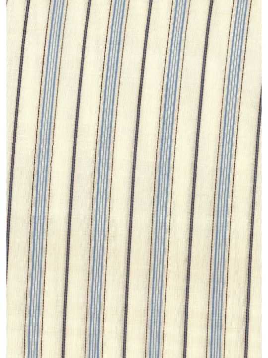 Chemise rayée écru ciel col froufrous lyocell soie Paul Smith femme W1R 407B W03197 08 boutique Strasbourg mode vêtement shop t
