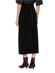 Jupe maille noir surpiquée blanc longue Paul Smith Femme W1R 928N W11336 79 boutique vêtement mode shop store back