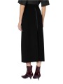 Jupe maille noir surpiquée blanc longue Paul Smith Femme W1R 928N W11336 79 boutique vêtement mode shop store back