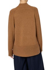 Pull tunique camel col montant fente bas Paul Smith Femme W1R 932N W11333 65 boutique Strasbourg France vêtement shop mode dos