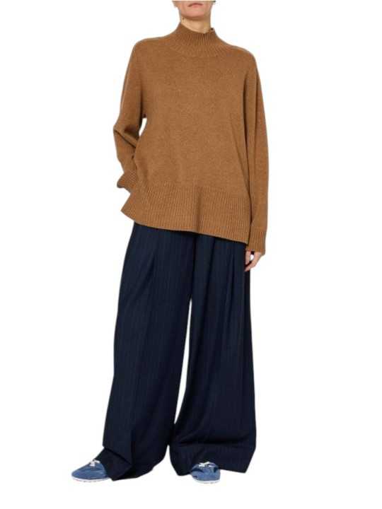 Pull tunique camel col montant fente bas Paul Smith Femme W1R 932N W11333 65 boutique Strasbourg France vêtement shop mode look