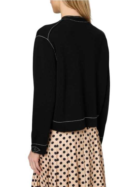 Veste perfecto maille bloquée surpiquée blanc zip Paul Smith femme W1R 953N W11336 79 boutique Strasbourg mode vêtement store D