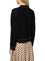 Veste perfecto maille bloquée surpiquée blanc zip Paul Smith femme W1R 953N W11336 79 boutique Strasbourg mode vêtement store D