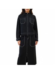 Veste perfecto maille bloquée surpiquée blanc zip Paul Smith femme W1R 953N W11336 79 boutique Strasbourg mode vêtement store L