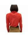 Pull orange col roulé boutonné arrière Paul Smith Femme W1R 954N W11271 16 boutique vêtement mode store shop Strasbourg dos