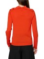 Pull orange col roulé boutonné arrière Paul Smith Femme W1R 954N W11271 16 boutique vêtement mode store shop Strasbourg back