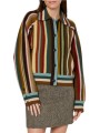Veste rayée large camel multi laine mérinos Paul Smith Femme W1R 959N W11352 92 boutique Strasbourg mode vêtement style shop fac