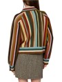 Veste rayée large camel multi laine mérinos Paul Smith Femme W1R 959N W11352 92 boutique Strasbourg mode vêtement style shop dos