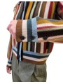 Veste rayée large camel multi laine mérinos Paul Smith Femme W1R 959N W11352 92 boutique Strasbourg mode vêtement style shop dét