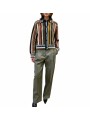 Veste rayée large camel multi laine mérinos Paul Smith Femme W1R 959N W11352 92 boutique Strasbourg mode vêtement style shop loo