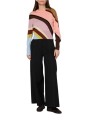 PULL COURT SWIRL ROSE CHOCO MULTI W1R 966N W11348 21 PAUL SMITH FEMME look