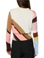 PULL COURT SWIRL ROSE CHOCO MULTI W1R 966N W11348 21 PAUL SMITH FEMME dos