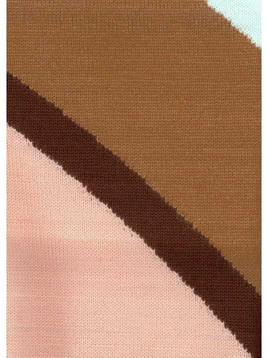 PULL COURT SWIRL ROSE CHOCO MULTI W1R 966N W11348 21 PAUL SMITH FEMME tissu