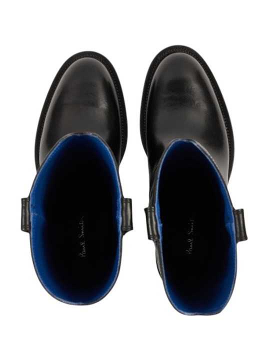Santiags cuir noir Paul Smith Femme W1S CBL01 WCLF 79 boutique Strasbourg shoes store shop dessus