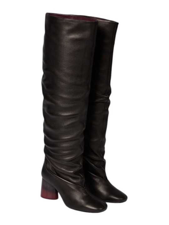 Cuissardes noir plissées talon rond dégradé Paul Smith Femme W1S MLS01 WLEA 79 boutique Strasbourg shoes shop store front