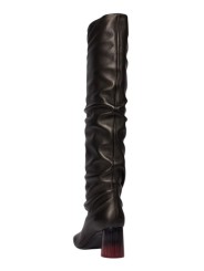 Cuissardes noir plissées talon rond dégradé Paul Smith Femme W1S MLS01 WLEA 79 boutique Strasbourg shoes shop store arr