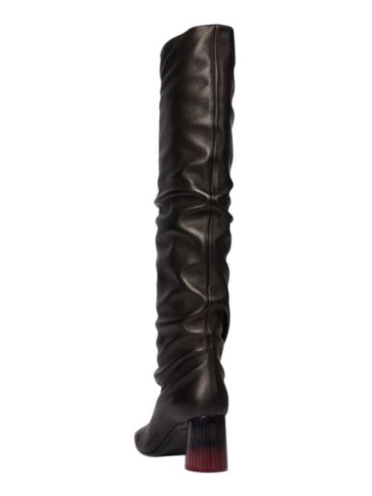 Cuissardes noir plissées talon rond dégradé Paul Smith Femme W1S MLS01 WLEA 79 boutique Strasbourg shoes shop store arr