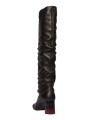 Cuissardes noir plissées talon rond dégradé Paul Smith Femme W1S MLS01 WLEA 79 boutique Strasbourg shoes shop store arr