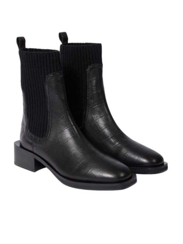 Boots Chelsea chaussettes embossé croco Matola Paul Smith Femme W1S MAT03 WLEA 79 boutique Strasbourg shop store shoes front